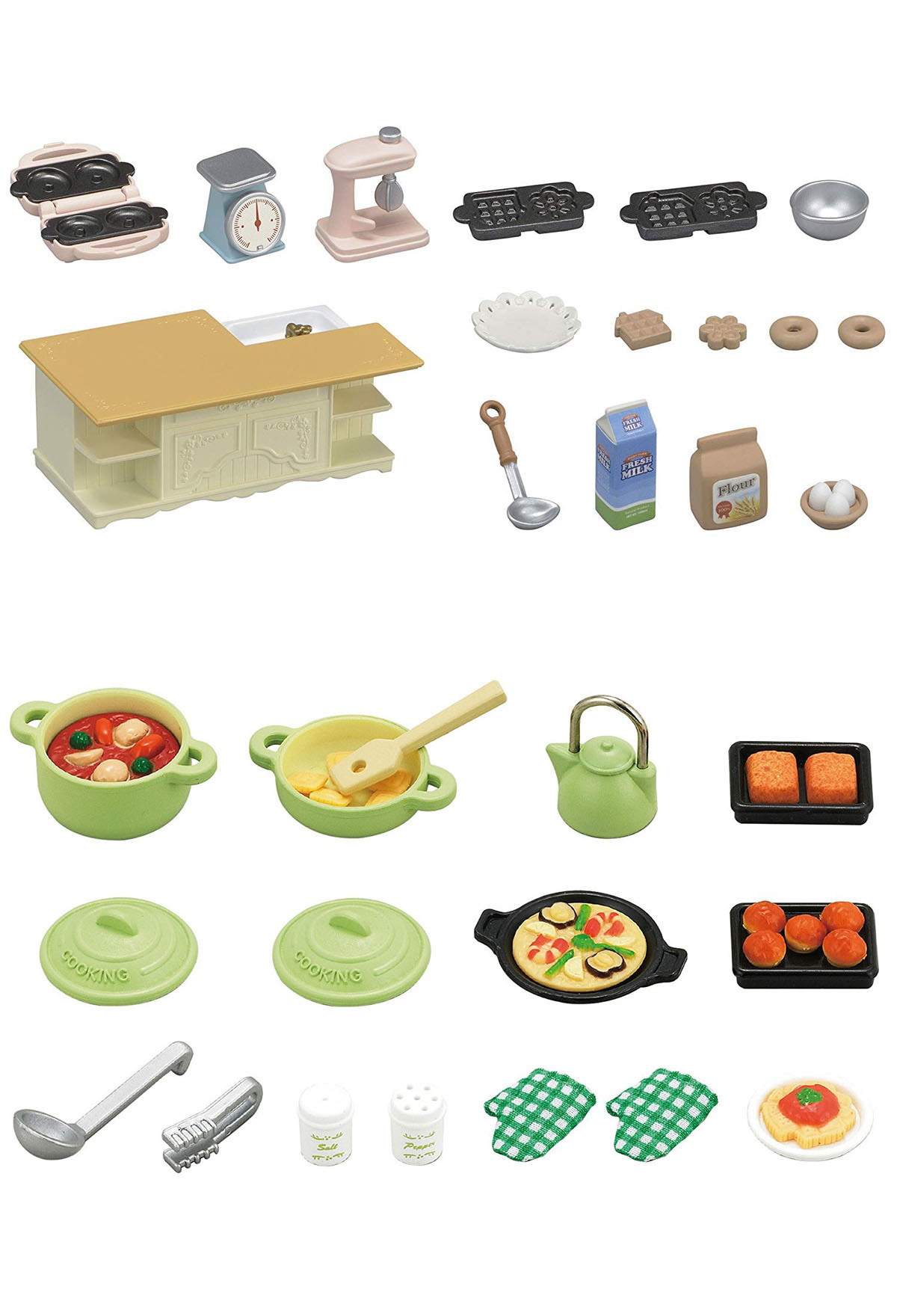 sylvanian cooking set